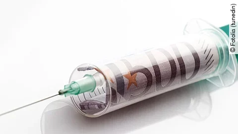 Finanzspritze, Geld, Spritze