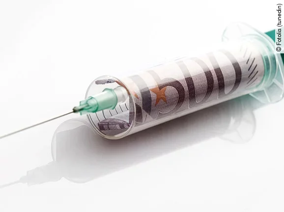 Finanzspritze, Geld, Spritze