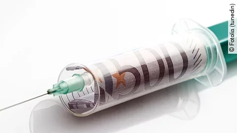 Finanzspritze, Geld, Spritze