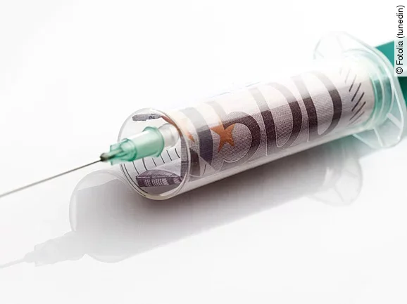 Finanzspritze, Geld, Spritze