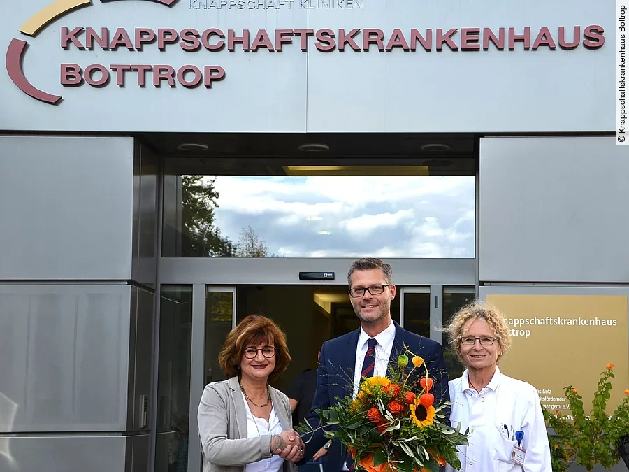 Begrüßung Dr. Schumann im Knappschaftskrankenhaus Bottrop