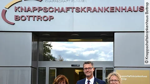 Begrüßung Dr. Schumann im Knappschaftskrankenhaus Bottrop