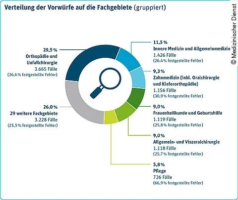 Infografik Behandlungsfehlergutachten 2023