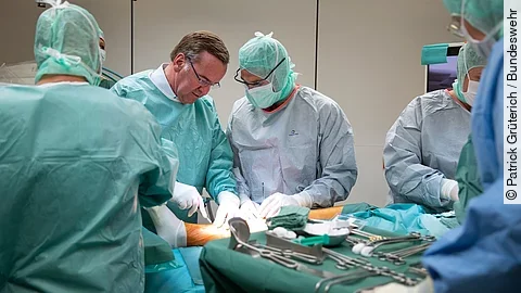 Boris Pistorius beim Sanitätsdienst der Bundeswehr