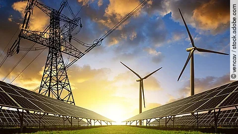 Solarenergie und Windräder