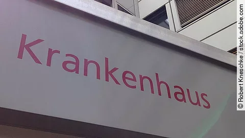 Eingang Krankenhaus