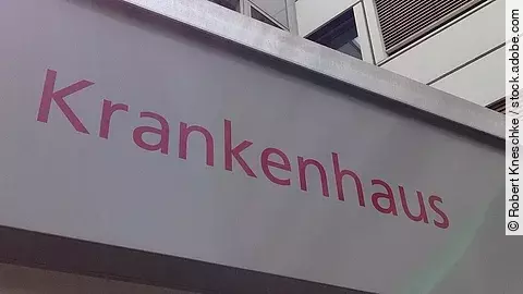 Eingang Krankenhaus
