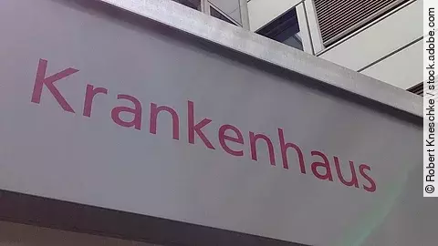 Eingang Krankenhaus