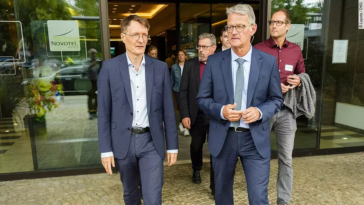 Dr. Gerald Gaß und Prof. Karl Lauterbach