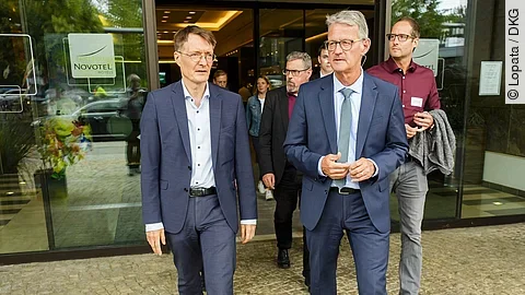 Dr. Gerald Gaß und Prof. Karl Lauterbach