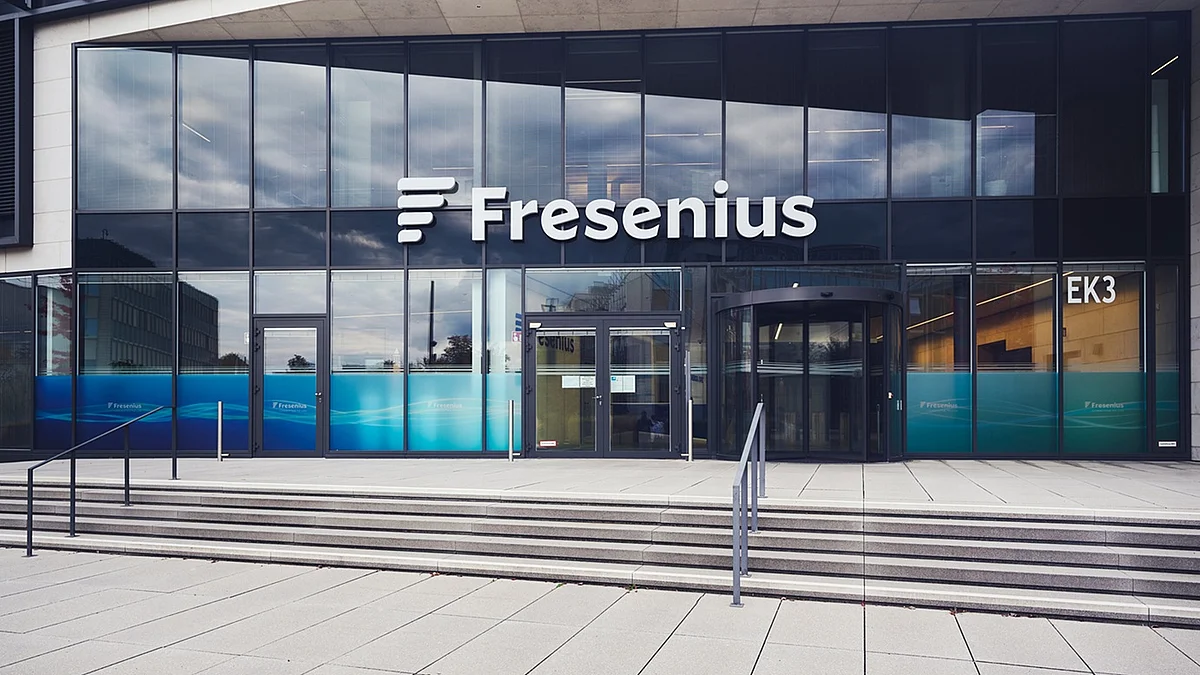 Eingangsbereich der Fresenius-Konzernzentrale in Bad Homburg