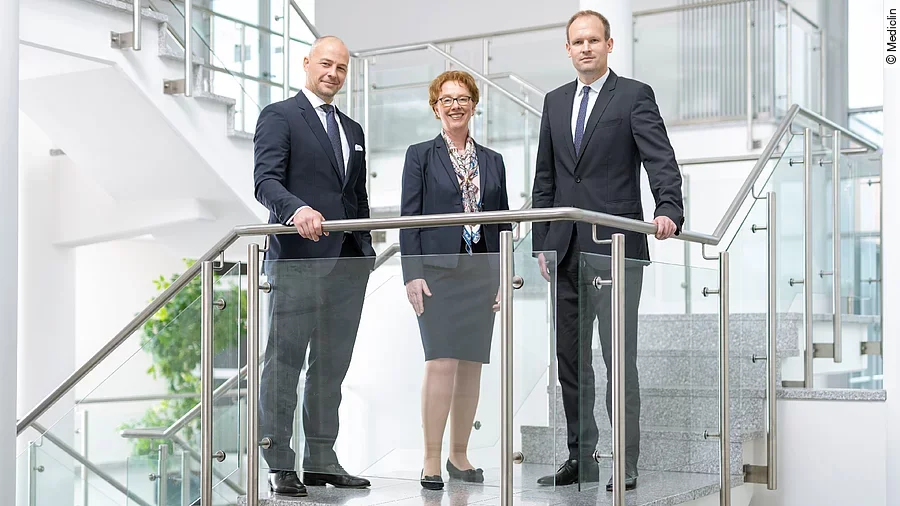 Phillip Fröschle, Ilona Michels und Philipp Schlösser, Mediclin